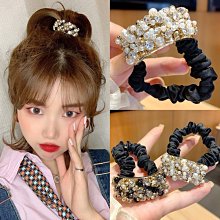 韓國東大門大圈髮圈女網紅氣質簡約髮圈ins滿鑽扎頭髮皮筋髮飾 歷史價格詳細信息