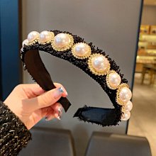 黑白色發箍釹款韓國春夏高級感頭箍發飾洗臉高顱頂發箍小香風發卡 歷史價格詳細信息