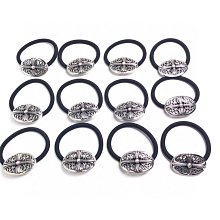 Chrome Hearts克羅心十字架五角星星橡皮筋發繩頭繩男女925純銀手繩發圈頭飾 歷史價格詳細信息