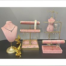 首飾展示托盤粉色飾品收納盤珠寶項鏈陳列擺攤拍攝道具擺件戒指托~爆款 歷史價格詳細信息