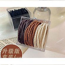 簡約高彈力髮圈耐用橡皮筋女扎頭髮不勒頭加粗髮圈髮圈綁馬尾皮套 歷史價格詳細信息