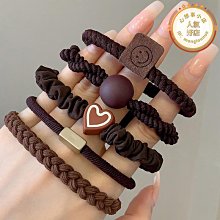 簡約氣質高彈力髮圈女扎頭髮橡皮筋髮圈耐用不傷發綁馬尾髮圈頭飾 歷史價格詳細信息