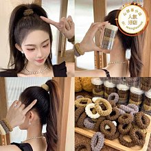 高馬尾粗髮圈橡皮筋女扎頭髮繩高彈力耐用簡約氣質高級感發圈皮套 歷史價格詳細信息