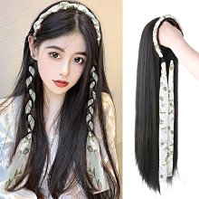 假髮女長髮全頭套長直髮中長髮逼真時尚女士真髮齊瀏海假髮套自然 歷史價格詳細信息