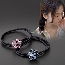 髮圈女2023新款黑色加粗高彈力耐用髮圈女成人扎髮圈馬尾簡約皮圈 歷史價格詳細信息