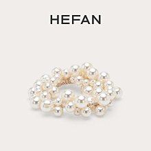 珍珠發圈韓國高級感高馬尾頭繩高彈力紮頭發皮筋釹士無接縫手腕帶 歷史價格詳細信息