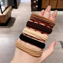 高馬尾粗髮圈橡皮筋女扎頭髮繩高彈力耐用簡約氣質高級感發圈皮套 歷史價格詳細信息