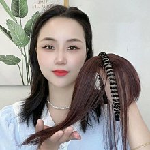 瀏海假髮女髮箍瀏海一體假髮片真髮遮白髮頭頂補發片女齊瀏海假髮 歷史價格詳細信息