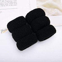 皮筋粗髮圈髮圈高彈力扎頭髮髮圈耐用黑色橡皮筋簡約加粗無接縫 歷史價格詳細信息