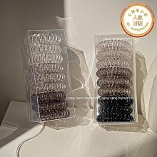 電話線髮圈女韓國無痕簡約髮圈網紅扎頭髮橡皮筋高彈力不勒發頭繩 歷史價格詳細信息