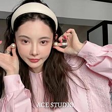 mona張琦賢白色髮箍女秋冬2024年新款韓式高顱頂髮箍髮夾 歷史價格詳細信息