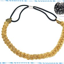 ☆POLLY媽☆歐美進口金色咖啡色串珠花朵葉片麂皮繩麻花髮帶 歷史價格詳細信息