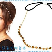 ☆POLLY媽☆歐美進口金色咖啡色串珠花朵葉片麂皮繩麻花髮帶 歷史價格詳細信息