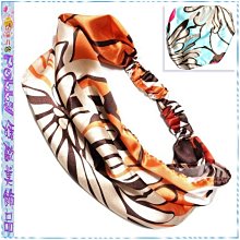 ☆POLLY媽☆歐美進口花卉圖案雪紡紗扭結/寬版上下雙層髮帶~4款 歷史價格詳細信息