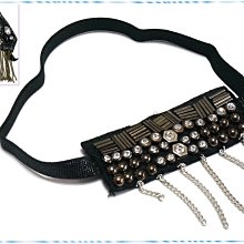 ☆POLLY媽☆歐美進口綴水鑽寶石花蝴蝶圖案植絨點點粉紅、粉藍、米白雪紡紗髮帶 歷史價格詳細信息