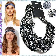 ☆POLLY媽☆美國LuLu twisted headwrap變形蟲大象…民族風復古圖騰棉布交叉穿繞髮帶~3款 價格比較,價格查詢,歷史價格詳細信息
