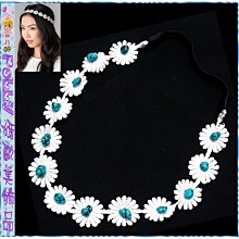 ☆POLLY媽☆歐美進口綴水鑽寶石花蝴蝶圖案植絨點點粉紅、粉藍、米白雪紡紗髮帶 歷史價格詳細信息