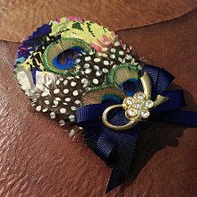 全新 美好年代 復古款 羽毛+花朵圖案 髮帶 髮飾 歷史價格詳細信息