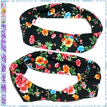 ☆POLLY媽☆歐美進口花卉圖案雪紡紗扭結/寬版上下雙層髮帶~4款 歷史價格詳細信息