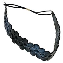 ☆POLLY媽☆歐美進口花朵鋸齒紋緹花鏤空蕾絲網寬版髮帶~深咖啡、象牙白 歷史價格詳細信息