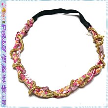 ☆POLLY媽☆歐美進口金蔥繩、絲線麻花/串珠繩三圈髮帶~黑色、金色、咖啡銅4款 歷史價格詳細信息