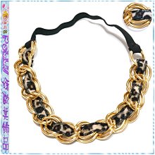 ☆POLLY媽☆歐美進口金色咖啡色串珠花朵葉片麂皮繩麻花髮帶 歷史價格詳細信息