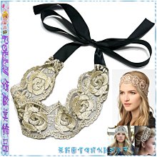 ☆POLLY媽☆歐美進口金蔥繩、絲線麻花/串珠繩三圈髮帶~黑色、金色、咖啡銅4款 歷史價格詳細信息