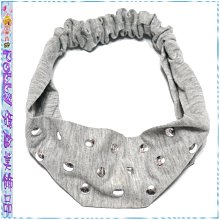 ☆POLLY媽☆歐美進口綴水鑽寶石花蝴蝶圖案植絨點點粉紅、粉藍、米白雪紡紗髮帶 歷史價格詳細信息