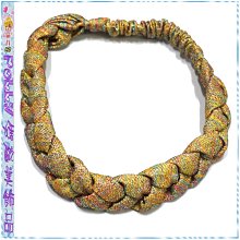 ☆POLLY媽☆歐美進口金蔥繩、絲線麻花/串珠繩三圈髮帶~黑色、金色、咖啡銅4款 歷史價格詳細信息