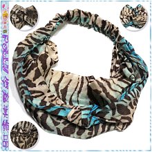 ☆POLLY媽☆歐美進口虎斑紋暈染絲棉紗交叉、雙層扭結/寬版髮帶~2色系4款 價格比較,價格查詢,歷史價格詳細信息