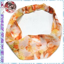 ☆POLLY媽☆歐美進口水墨暈染花卉圖騰雪紡紗髮帶~2色系 價格比較,價格查詢,歷史價格詳細信息