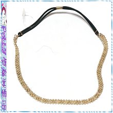 ☆POLLY媽☆歐美進口金色咖啡色串珠花朵葉片麂皮繩麻花髮帶 歷史價格詳細信息