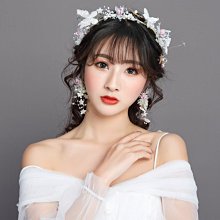 新娘頭飾 新款森系花朵頭花 珍珠髮插 葉珠花水晶水鑽髮叉 金葉U夾 蓬鬆盤髮髮插 巴洛克髮叉簡約【L-952】珍珠頭飾 歷史價格詳細信息