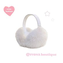 【耳朵保暖】可折疊收納毛絨耳罩 內陷式包耳耳罩 降躁可折疊耳罩 防凍神器 可愛ins風 仿兔毛成人女款護耳 絨毛耳罩 歷史價格詳細信息