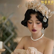 新娘頭飾韓式造型超仙氣質蝴蝶流蘇水晶發夾耳環組合裝時尚結婚發飾 歷史價格詳細信息