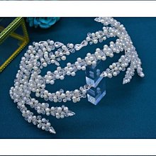 新娘頭飾 水晶珍珠壓發頭箍造型髮帶 婚紗禮服髮飾 dz076 歷史價格詳細信息