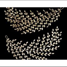 唯美新娘結婚禮服人魚公主發冠白紗髮夾 拍照仙美森系造型髮飾配 歷史價格詳細信息