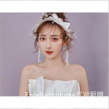 韓式白色手工水晶頭飾伴娘新娘婚紗花環發飾韓式珍珠頭花發箍髮帶【E-673】幸福之花格桑花髮帶花圈人造花髮箍髮帶髮圈/南洋 歷史價格詳細信息