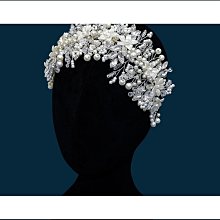 新娘頭飾 水晶珍珠壓發頭箍造型髮帶 婚紗禮服髮飾 dz076 歷史價格詳細信息