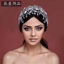 新款葉子水晶髮帶婚紗配飾輕奢時尚婚禮新娘頭飾頭帶headband優伊人 歷史價格詳細信息