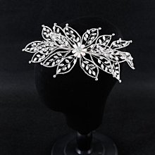 新款水鑽新娘頭飾  手工鑲鑽葉子造型髮帶 盤發發箍發冠配飾DZ091 歷史價格詳細信息