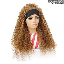 髮帶假髮頭套 外銷長捲髮deep卷假髮頭套 頭帶假髮套化纖頭套 歷史價格詳細信息
