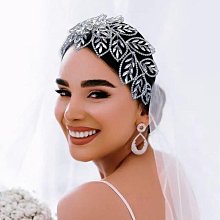 新娘髮帶頭飾手工水鑽發箍配飾盤發造型婚紗結婚髮飾 歷史價格詳細信息