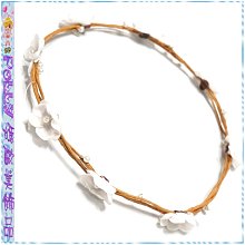 ☆POLLY媽☆歐美進口花朵鋸齒紋緹花鏤空蕾絲網寬版髮帶~深咖啡、象牙白 歷史價格詳細信息