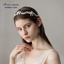新款新娘結婚頭飾手工串珠水晶大氣額飾韓式婚紗禮服耳掛配飾 歷史價格詳細信息