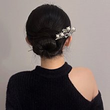 新中式月光石祥雲髮簪女夏高級感小眾設計盤髮簪子2023年新款髮飾 歷史價格詳細信息