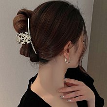 抓夾大號發量大發夾女后腦勺盤發鯊魚夾2024新款頭發夾子頭飾發卡 歷史價格詳細信息