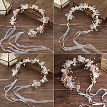兒童花環頭飾森女系花童頭花演出髮箍小女孩女童髮帶王冠飾品 歷史價格詳細信息