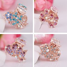 韓版水晶抓夾盤發爪子髮夾抓發卡女頭飾品氣質施華髮飾成人優雅 歷史價格詳細信息