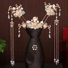 漢服頭飾兒童女中國風花朵步搖流蘇髮簪公主古風盤發發釵髮飾 歷史價格詳細信息